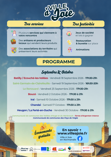 Date Ville à Joie 2026