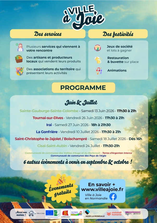 Calendrier des tournées 2026